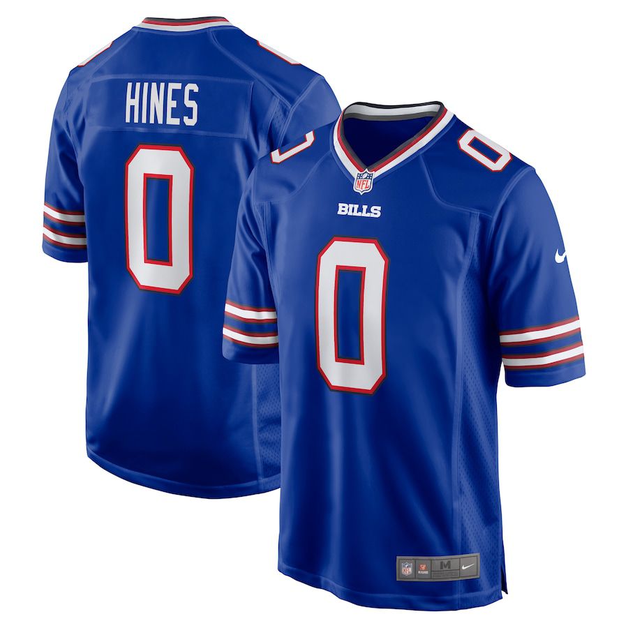 Men Buffalo Bills 0 Nyheim Hines Nike Royal Game Player NFL Jersey